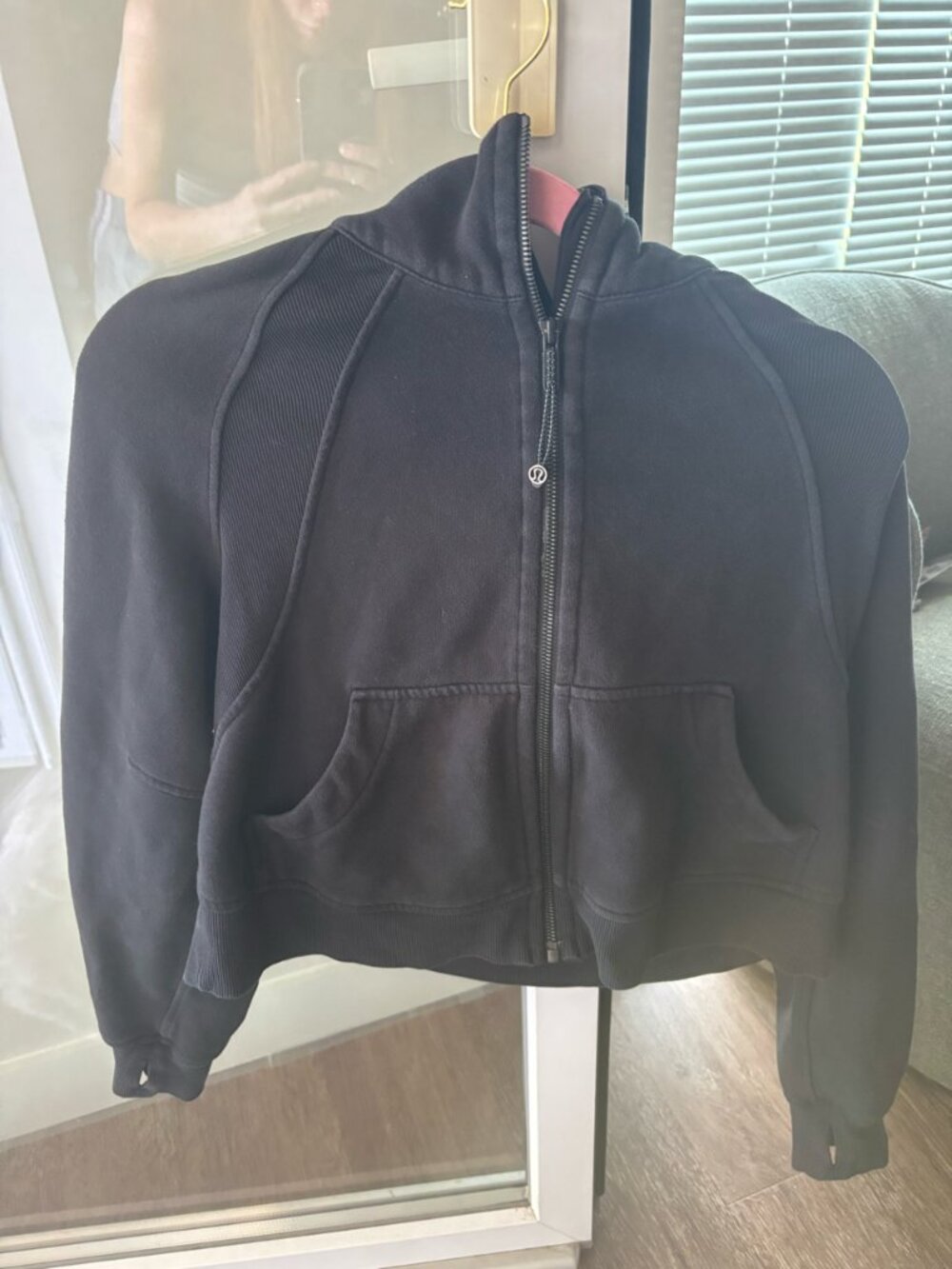 Lululemon Black Scuba Zip-up